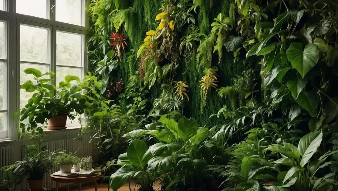 Transforme Seu Espaço: Parede Verde com Plantas Naturais
